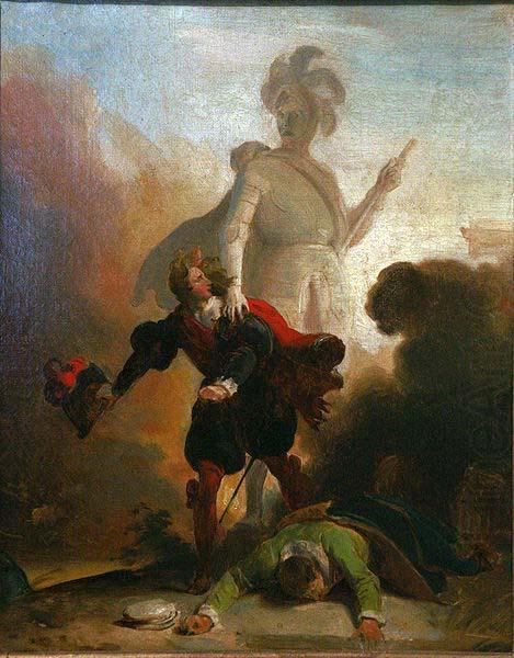 Alexandre-Evariste Fragonard Don Juan and the statue of the Commander china oil painting image